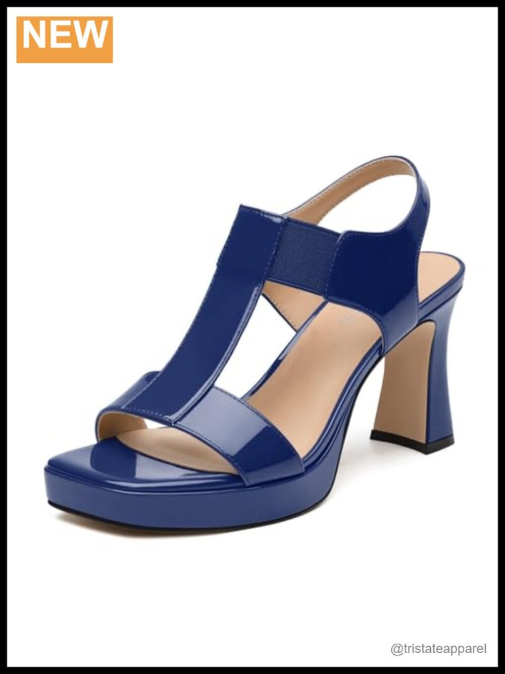 Women's Chunky Block Heels Sandals Platform Ankle Strap Square Open Toe